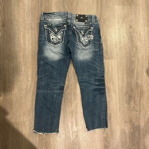 Vintage Miss Me capris. Petite! Embroidered and embellished.